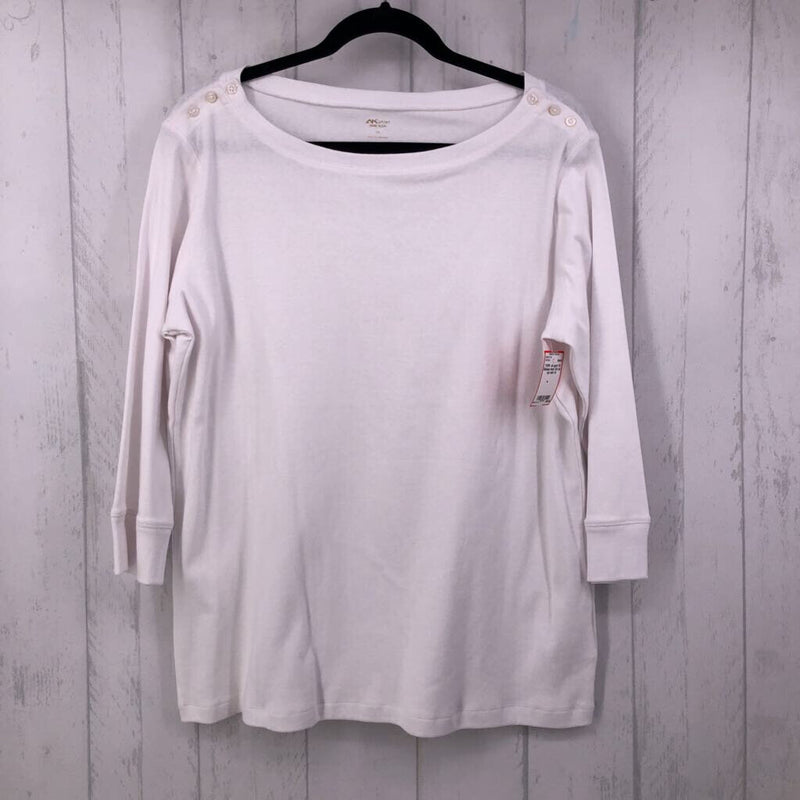 1X Bateau neck 3/4 slv top