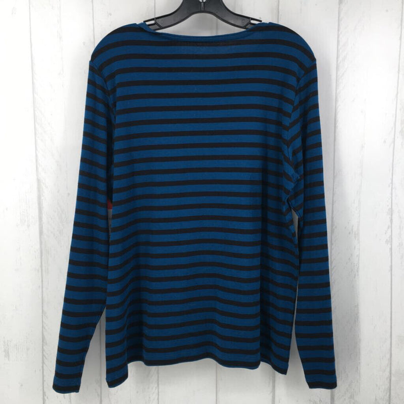 R25 XL stripe l/s crew neck top