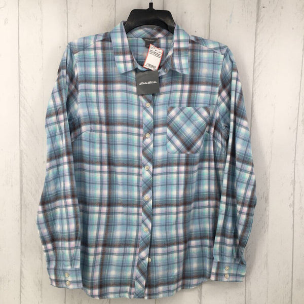 R40 M Plaid button down l/s top