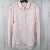 M Striped button down l/s top