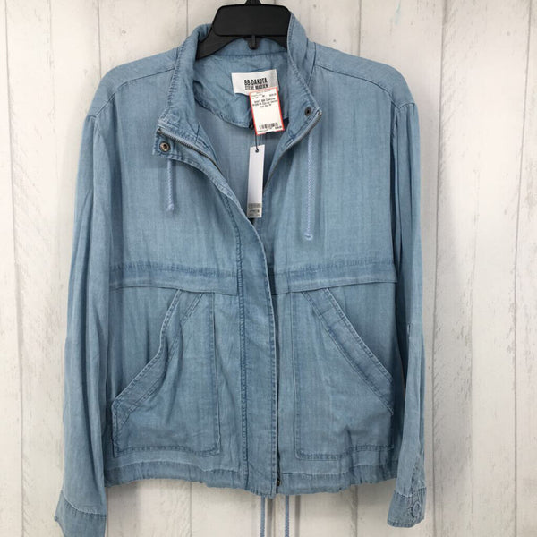 R109 M Zip-up denim top