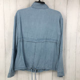 R109 M Zip-up denim top