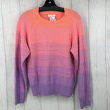 M ombre l/s crew neck sweater