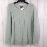 M Cable knit sweater