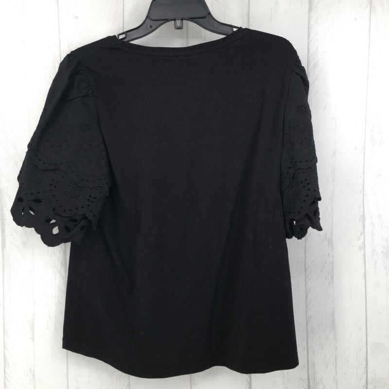 L(2) tiered ruffle s/s top