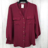 XL 3/4 slv button shirt