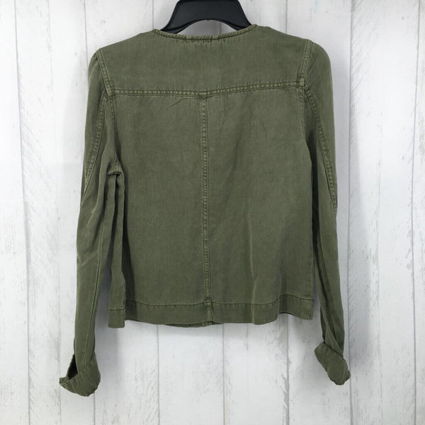 R119 S l/s crop snap jacket