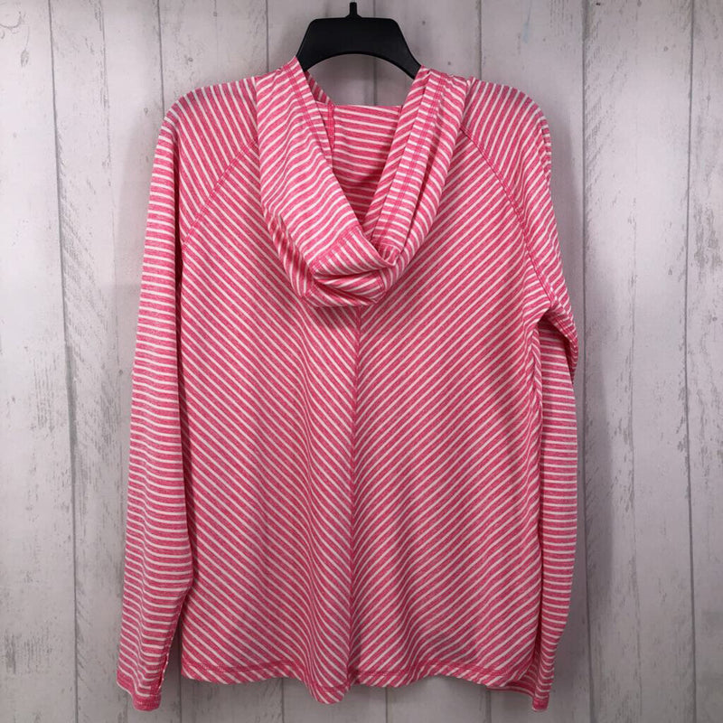 L l/s stripe top w/ hood