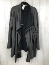 R64 2X/3X Flowy fleece lined cardigan