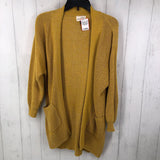 XS l/s open pocket cardigan