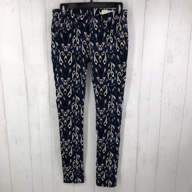 25 print corduroy pants