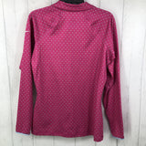 L l/s polka dot quarter zip top