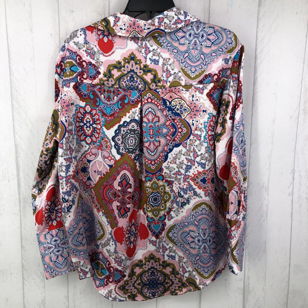 R36 S paisley print button shirt