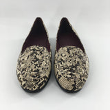 10 snake skin print loafers