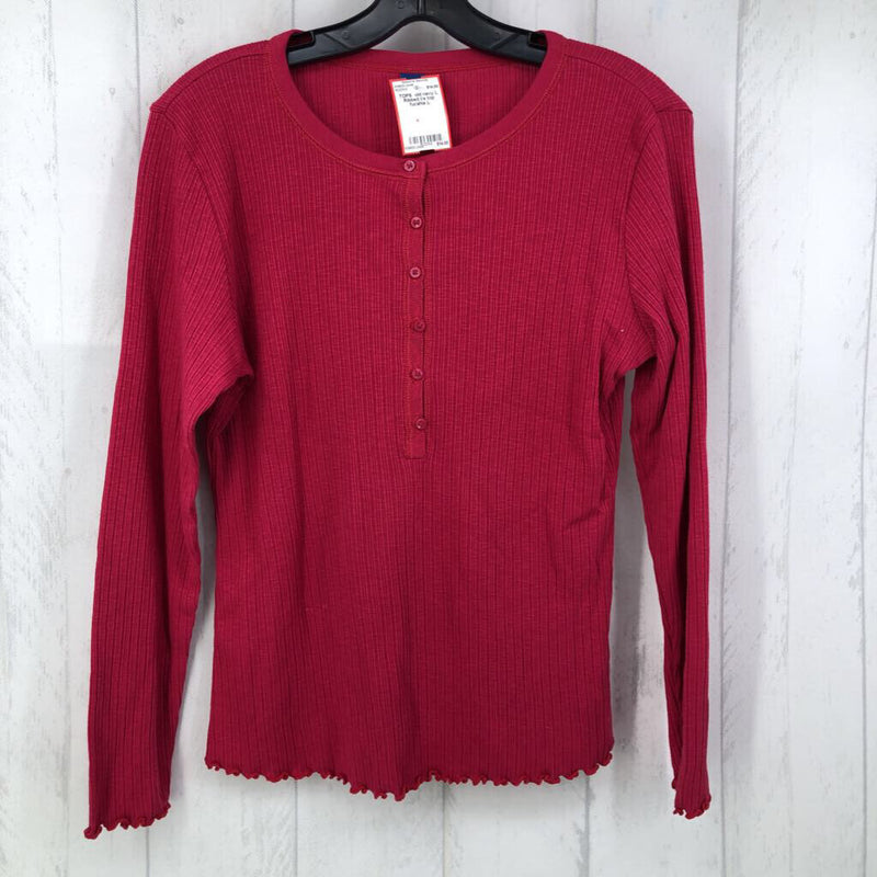 L Ribbed l/s top