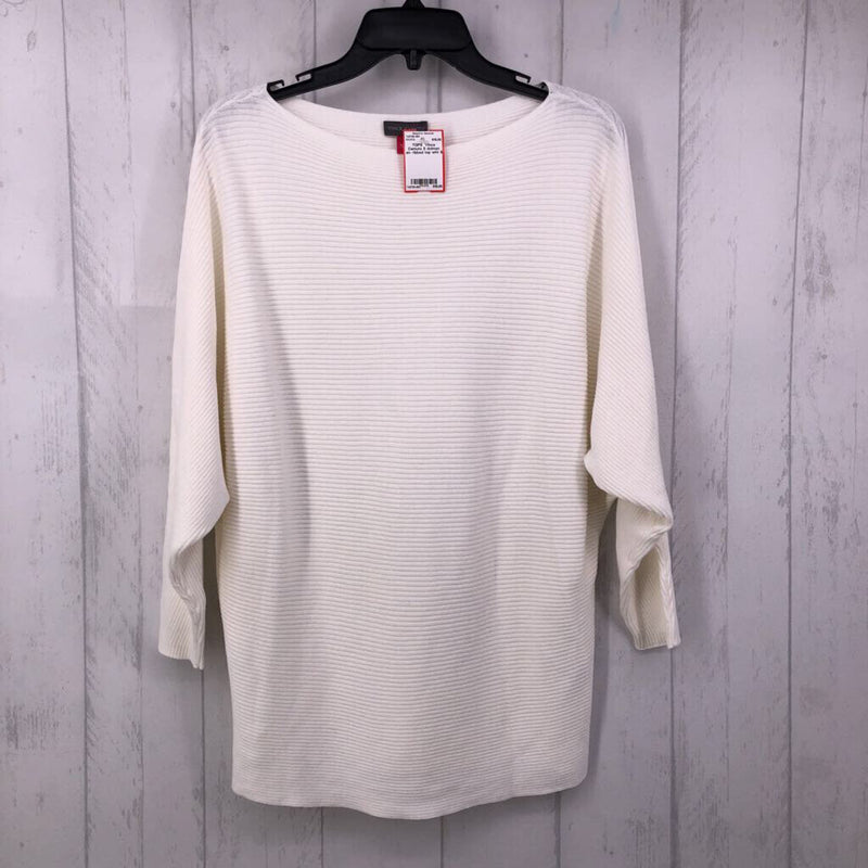 S dolman slv ribbed top