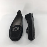 8 Leather slip on buckle loafer