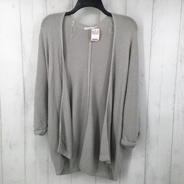 M/L elbow slv open cardigan