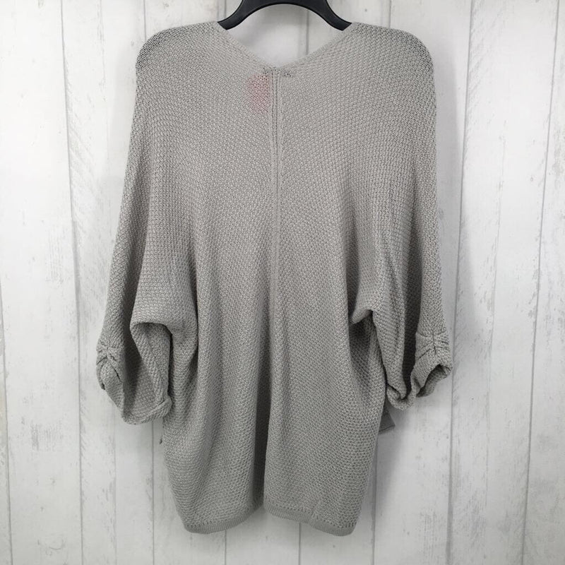 M/L elbow slv open cardigan