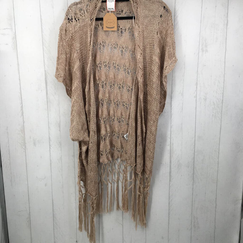 S/M fringe s/s cardigan