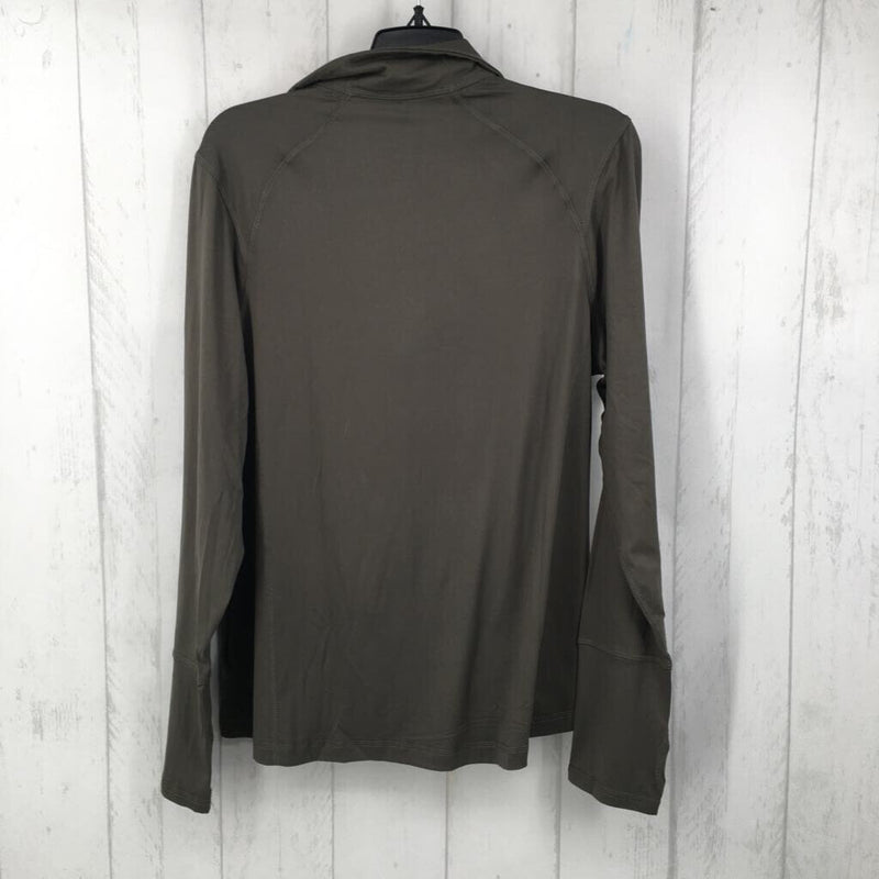 L l/s quarter zip top