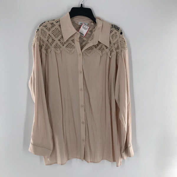 L l/s button down shirt