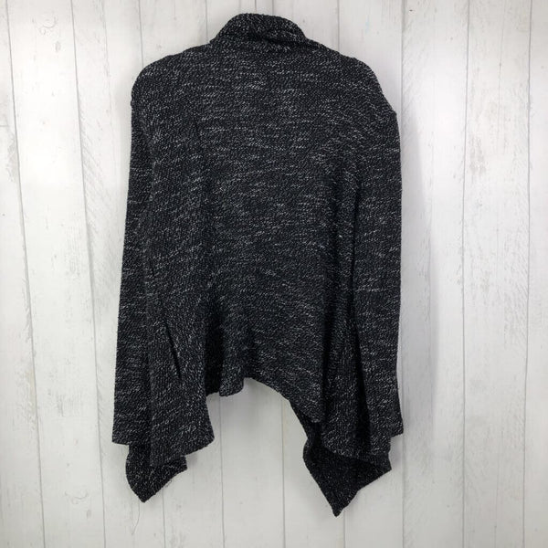 XXL l/s open drape cardigan