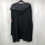 XXL l/s open cardigan w/ hood