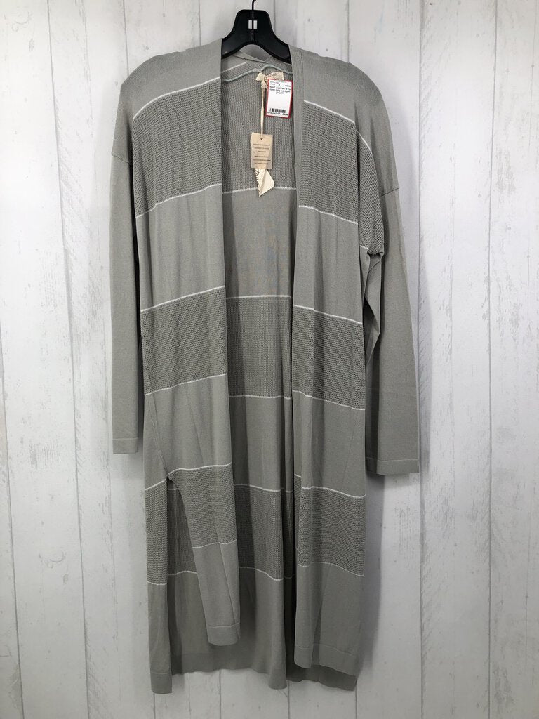 M l/s open long cardigan