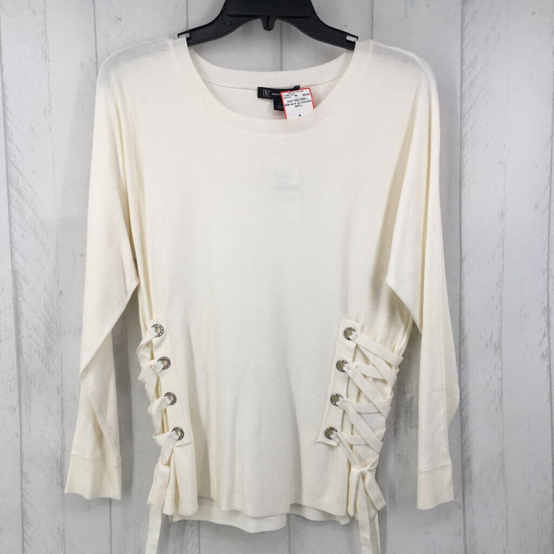 R69 L side lace up sweater