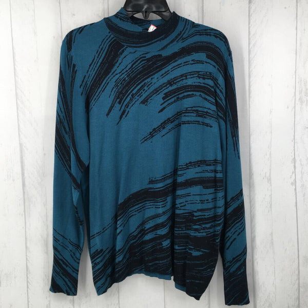 XL(3) abstract t-neck sweater