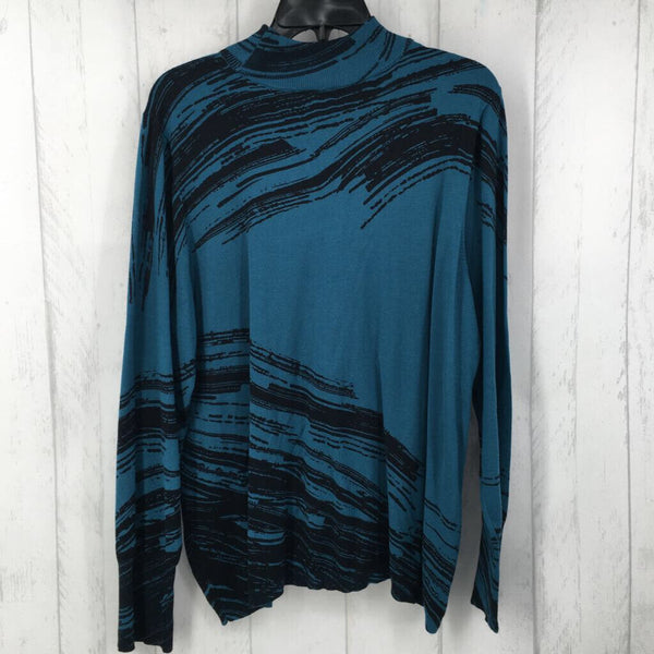 XL(3) abstract t-neck sweater