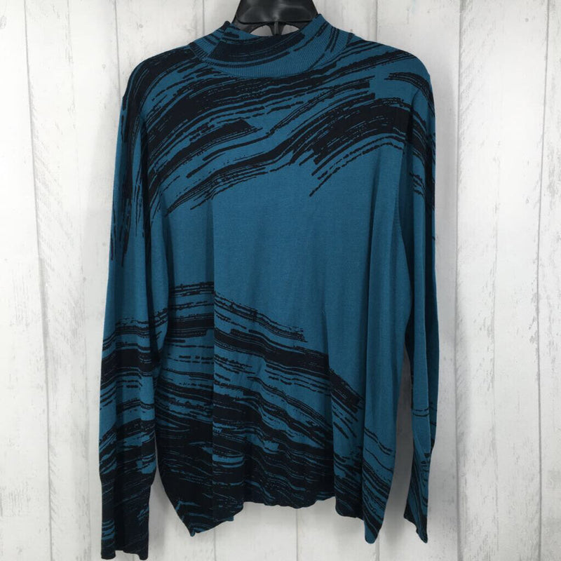 XL(3) abstract t-neck sweater