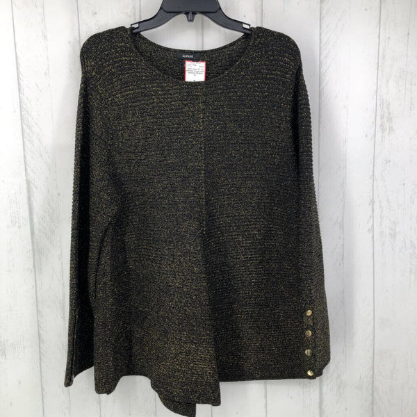 XL l/s shimmer scoop neck sweater