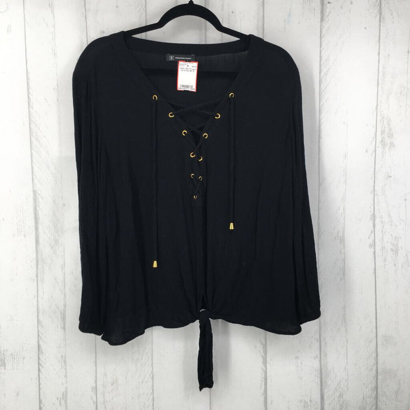 1X Lace up l/s top