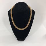 8" Goldtone beaded necklace