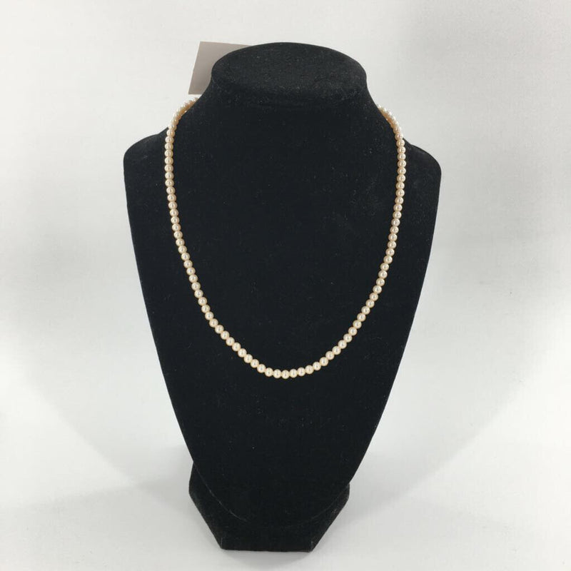 9" Champagne faux pearl necklace