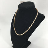 9" Champagne faux pearl necklace