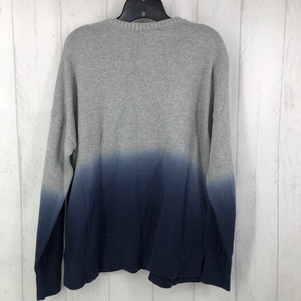 XL Ombre lace up sweater