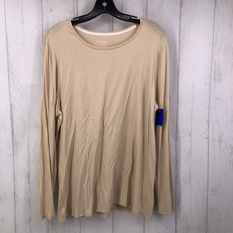 L Shimmery l/s top