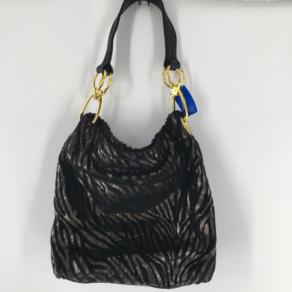 Zebra print shoulder bag