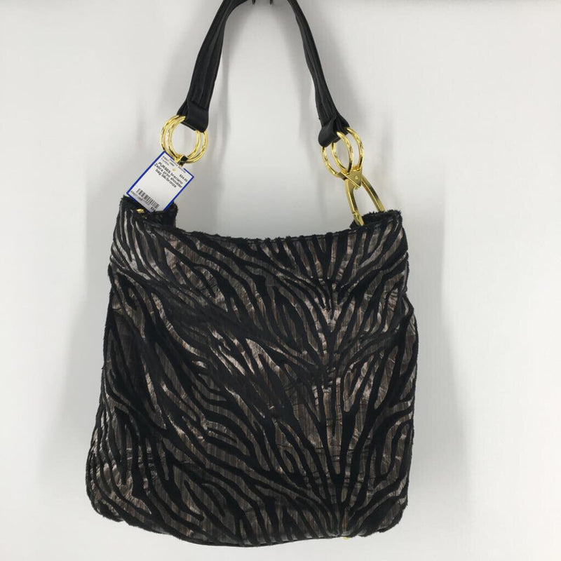 Zebra print shoulder bag