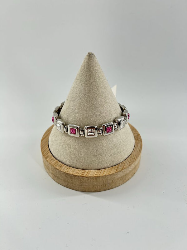 Pink stone bracelet