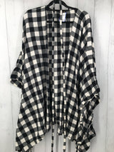 2X/3X Plaid wrap top