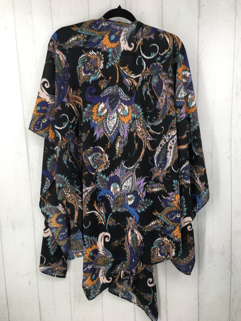 O/S Paisley printed kimono