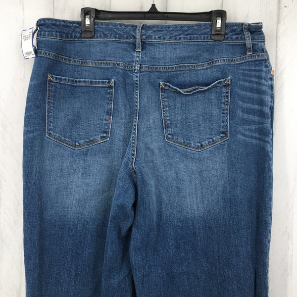 18 Hi rise straight leg jeans