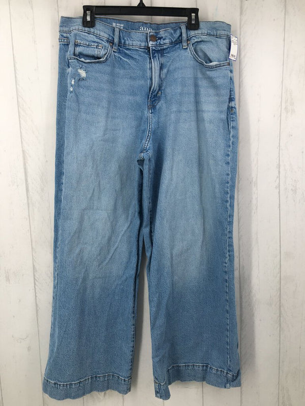 18 Hi rise wide leg jeans