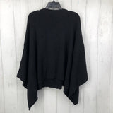 L Waffle knit poncho