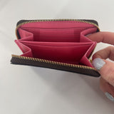 monogram zip around wallet