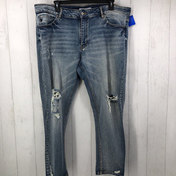 22 distressed jeans